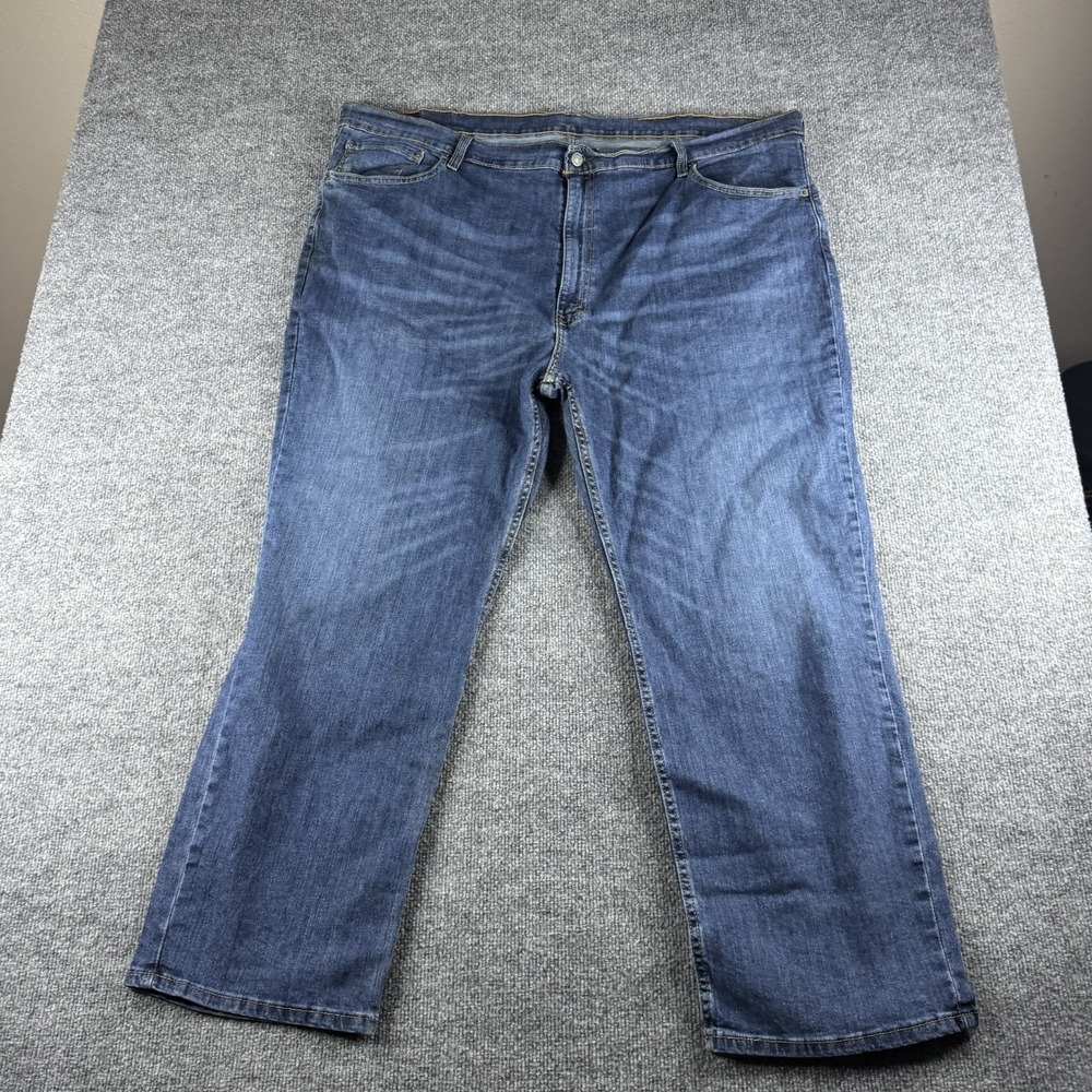Levi's 559 Jeans Men 48x30 Blue Cotton Denim Straight Leg Faded Utility Workwear - Picture 6 of 10